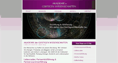 Desktop Screenshot of agw-akademie.com